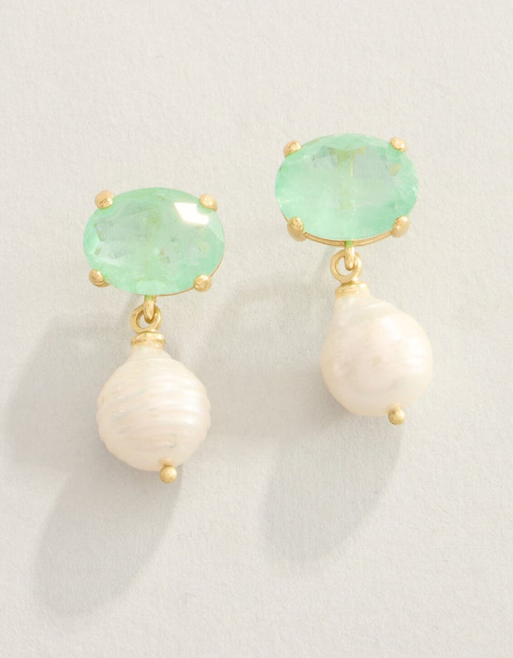 Spartina 449 Naiad Dewdrop Sea Foam Stud Earrings