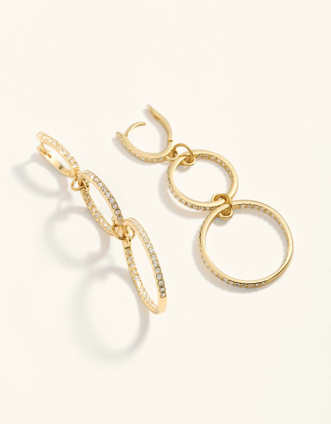 Spartina 449 Crystal Dazzle Ring Earrings Spartina 449 Crystal Dazzle Ring Earrings | Triple Ring Drop Earrings