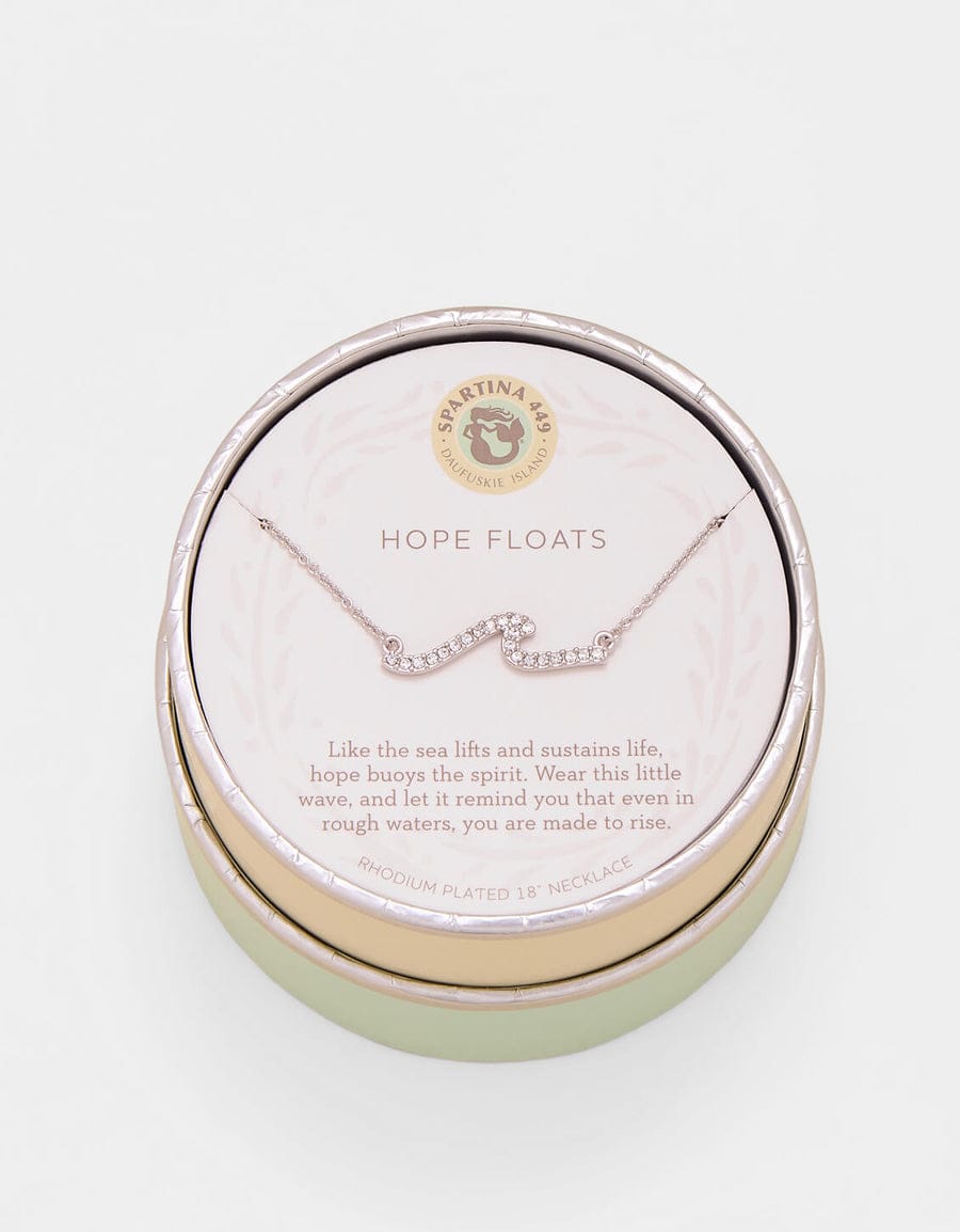 Spartina 449 Sea La Vie Hope Floats Wave Necklace Spartina 449 Hope Floats Wave Necklace | Crystal Pavé Gift Necklaces