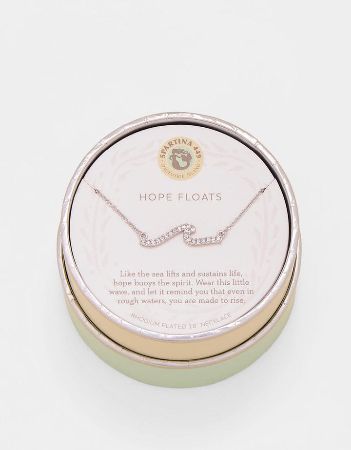 Spartina 449 Sea La Vie Hope Floats Wave Necklace Spartina 449 Hope Floats Wave Necklace | Crystal Pavé Gift Necklaces