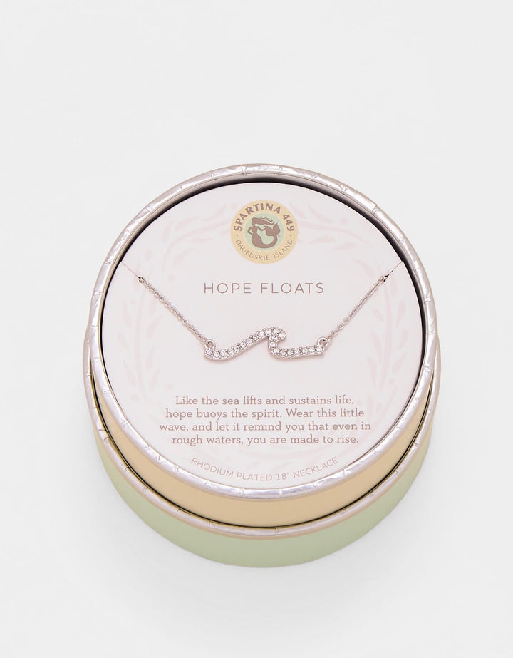 Spartina 449 Sea La Vie Hope Floats Wave Necklace Spartina 449 Hope Floats Wave Necklace | Crystal Pavé Gift Necklaces
