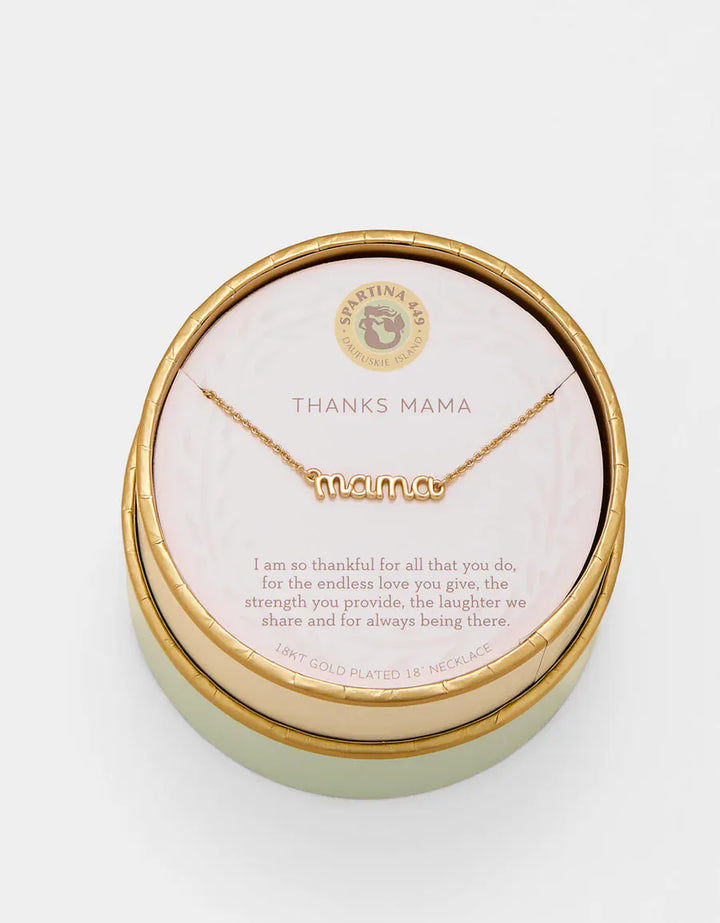 Spartina 449 Sea La Vie Thanks Mama/Script Necklace