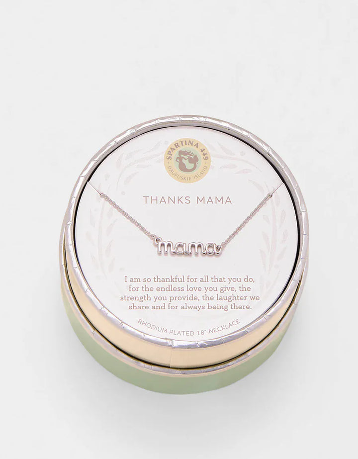Spartina 449 Sea La Vie Thanks Mama/Script Necklace