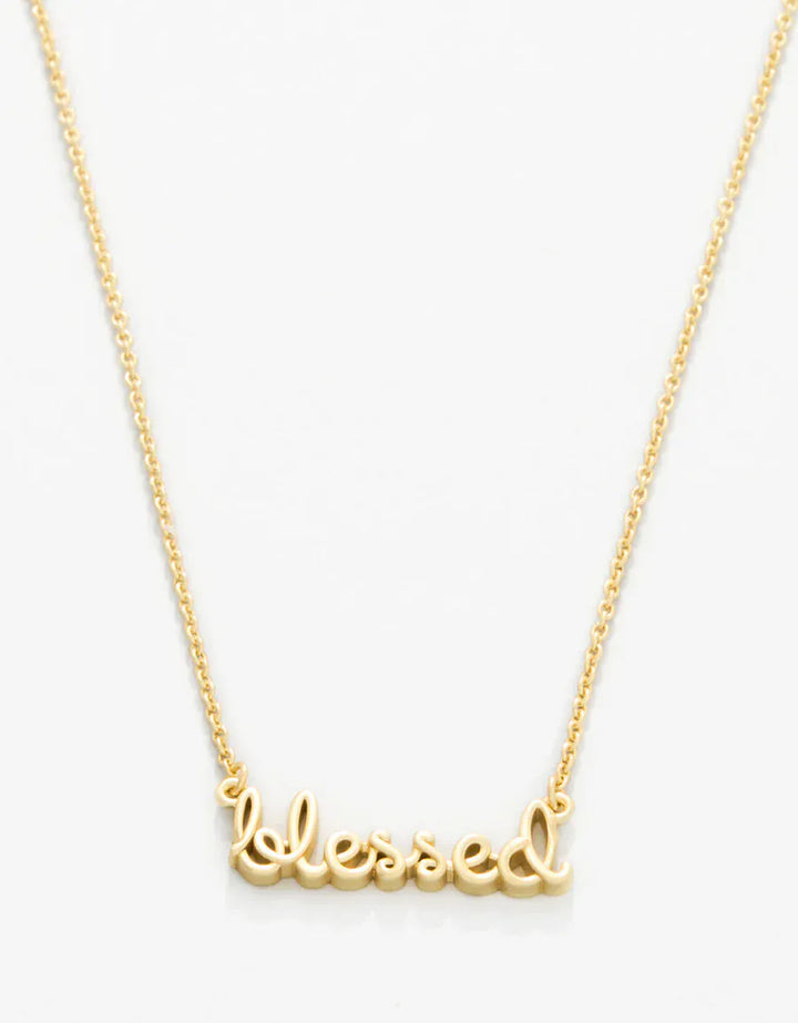 Spartina 449 Sea La Vie Blessed Script Necklace