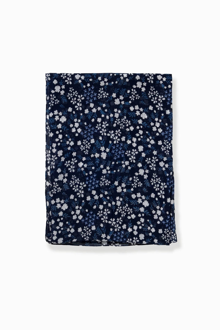 Blue Sakura Scarf – Lightweight Soft Wrap