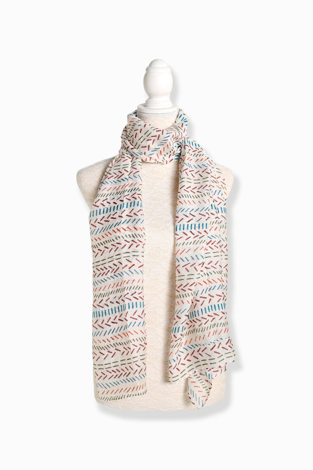 Geometric Print Scarf – Lightweight Soft Wrap