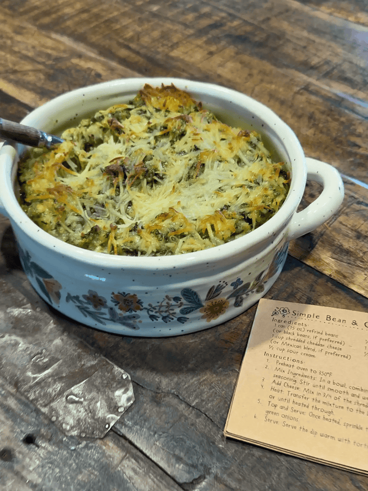 Artisan Dip Crock | Ceramic Hostess Gift Dip Bowl Set