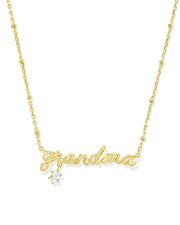 Kendra Scott Grandma Crystal Necklace in Gold
