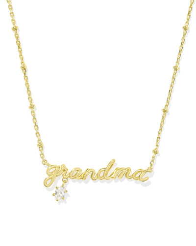 Kendra Scott Grandma Crystal Necklace in Gold