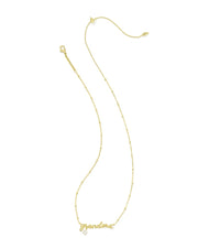 Kendra Scott Grandma Crystal Necklace in Gold