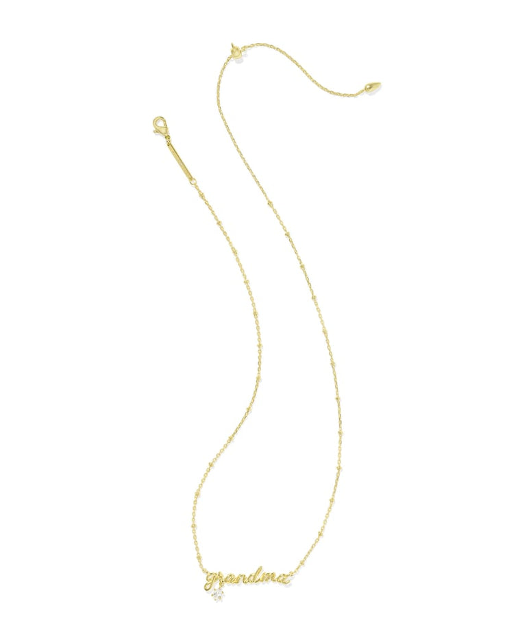 Kendra Scott Grandma Crystal Necklace in Gold