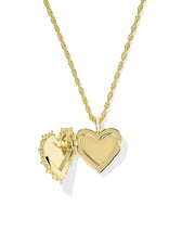 Kendra Scott Mallory Rose Locket Gold Necklace in Gold