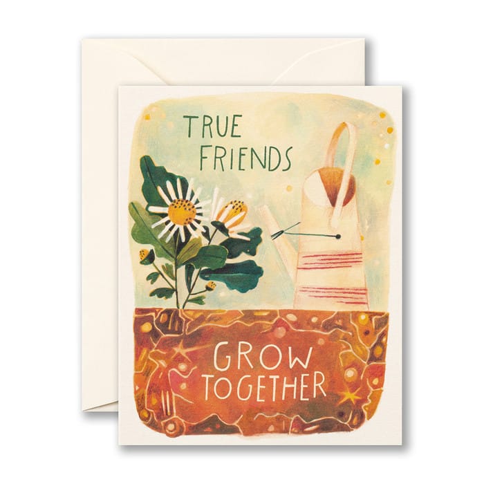 True Friends Grow Together Friendship Card