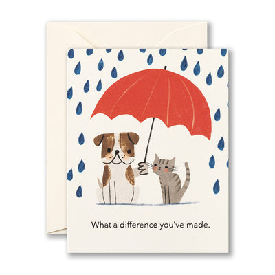 What a Difference You've Made Thank You Card