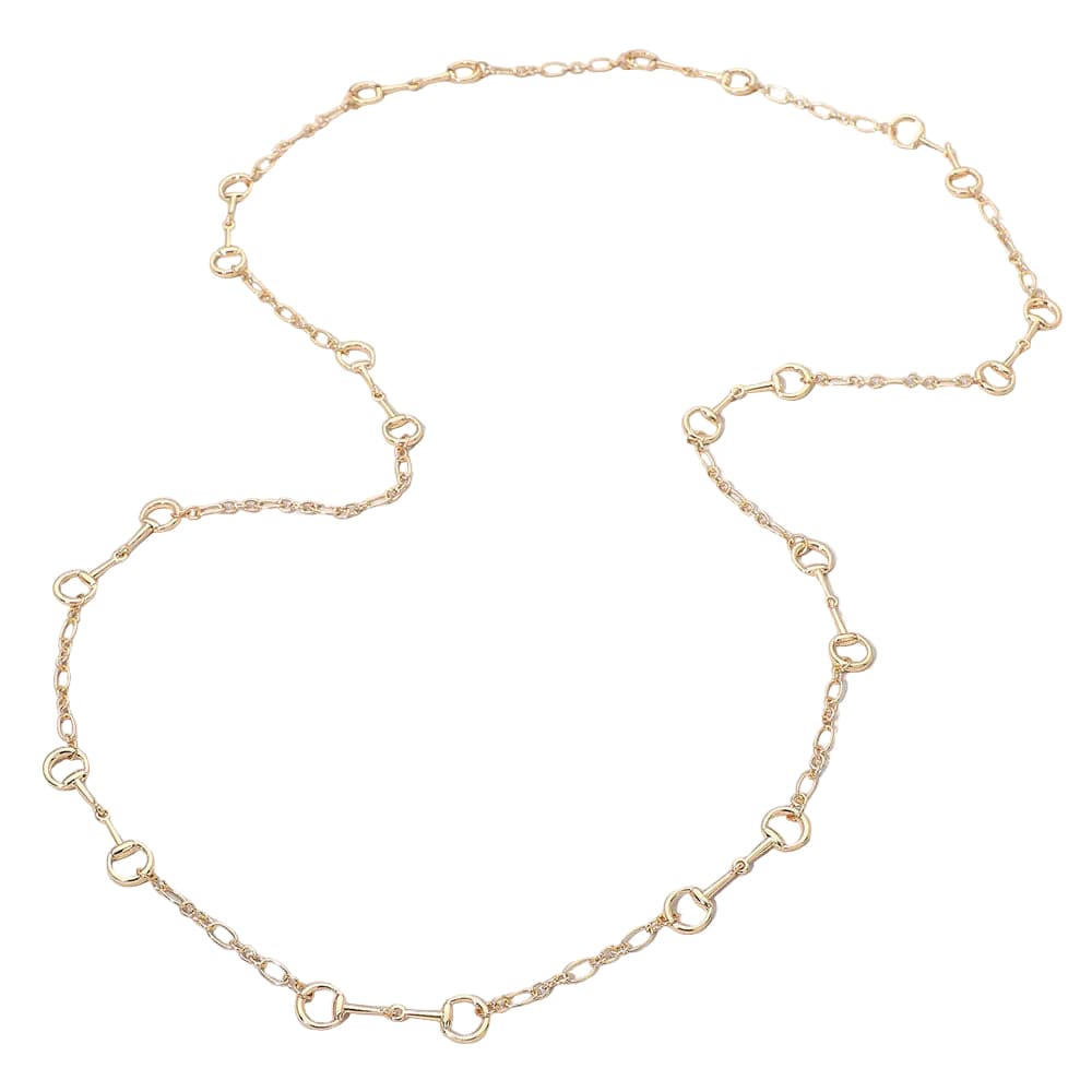 Linked in Horsebit Necklace