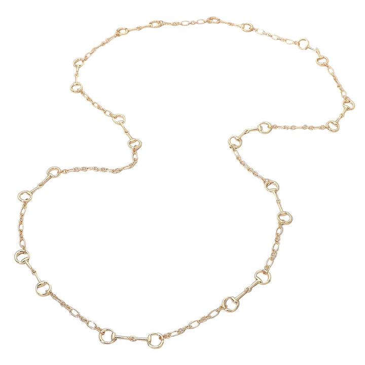 Linked in Horsebit Necklace