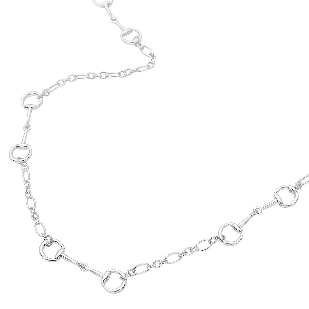 Linked in Horsebit Necklace