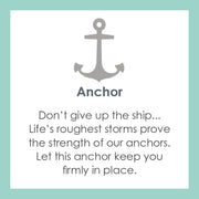 Lola Anchor Pendant - Gold Center