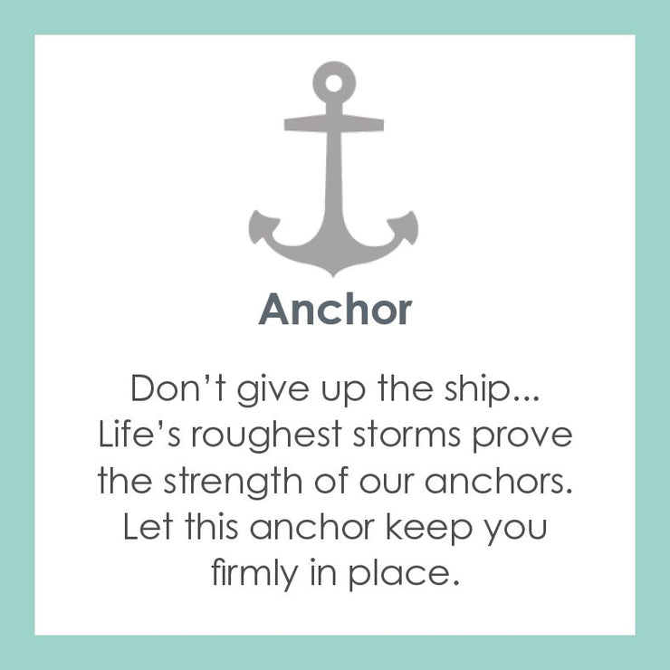 Lola Anchor Pendant - Gold Center