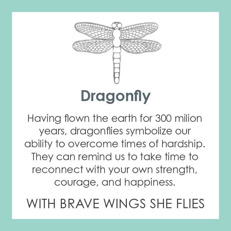 Lola Dragonfly Pendant - Lavender