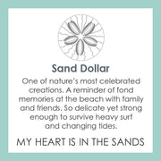 Lola Sand Dollar Pendant - Periwinkle