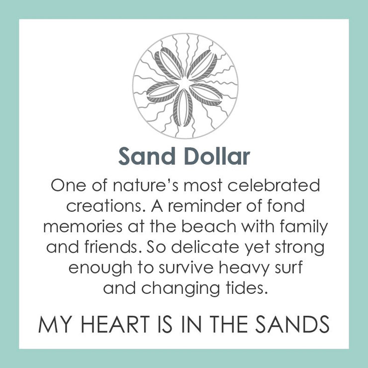 Lola Sand Dollar Pendant - Periwinkle