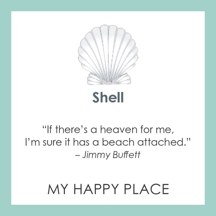 Lola Shell Pendant - Black &amp; Gold