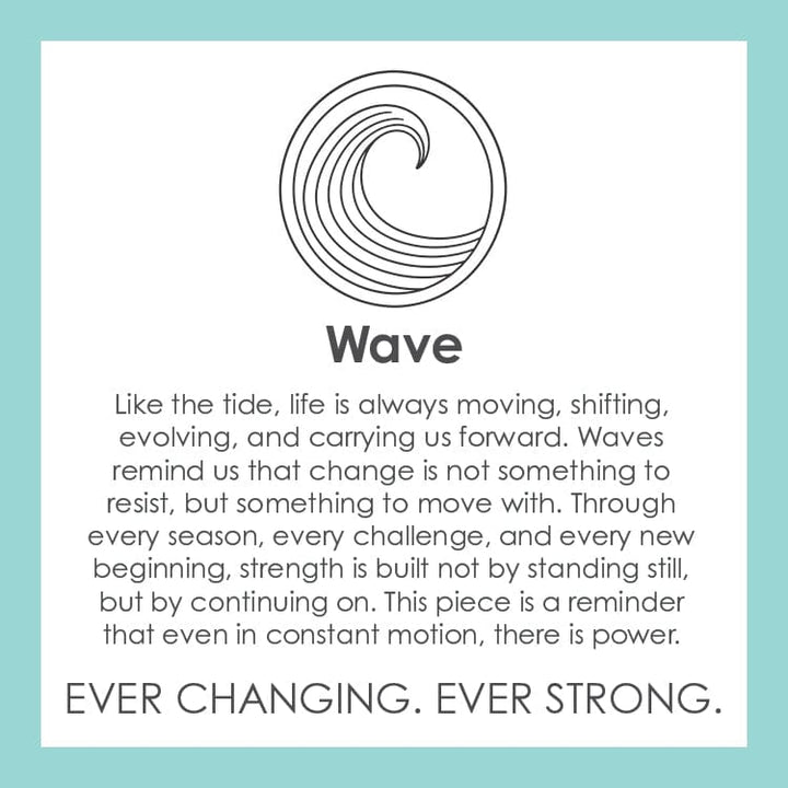 Lola Wave Pendant - Mixed Metal
