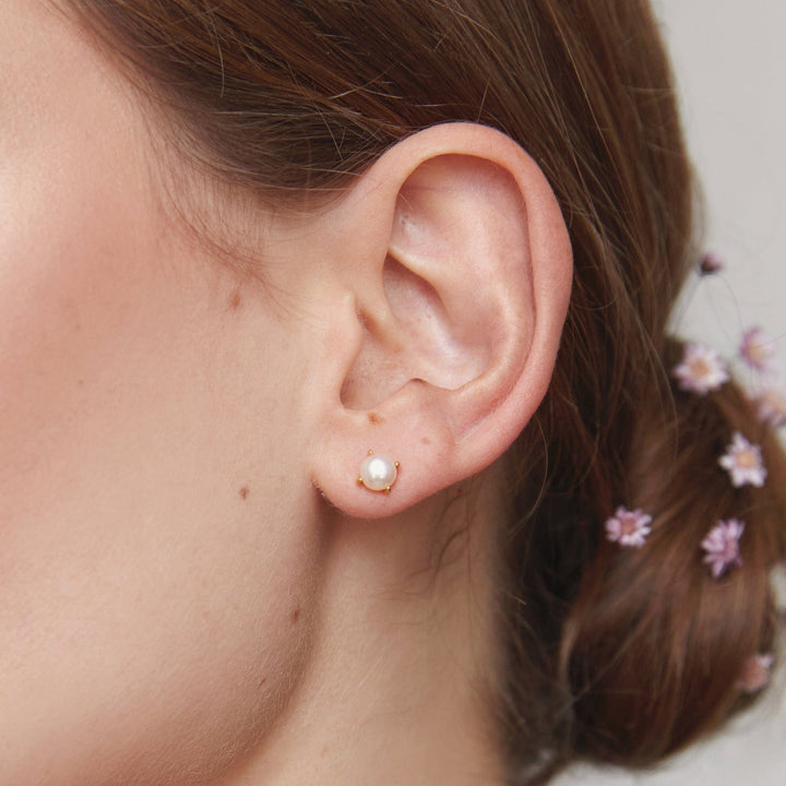 Fyb Lilah Pearl Stud Earrings Fyb Lilah Pearl Stud Earrings Earrings