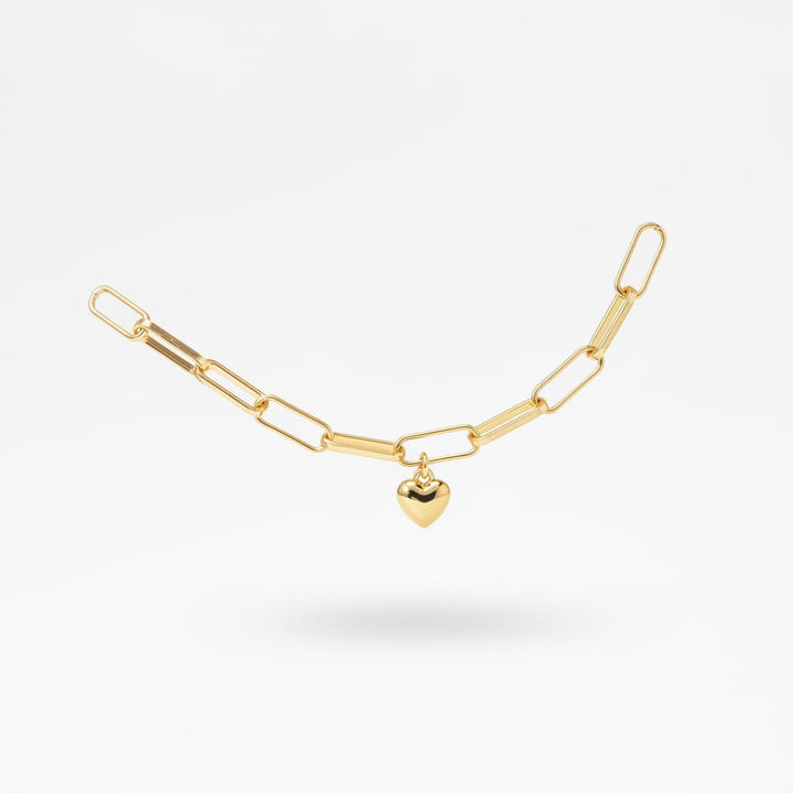 Classic Paper Clip Bracelet for Charm Bar