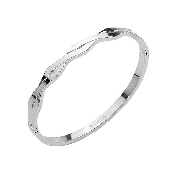 Twist Cutout Hinged Bangle