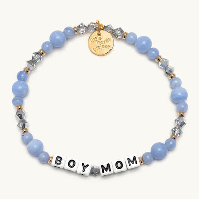 Little Words Project Blue Boy Mom Bracelet