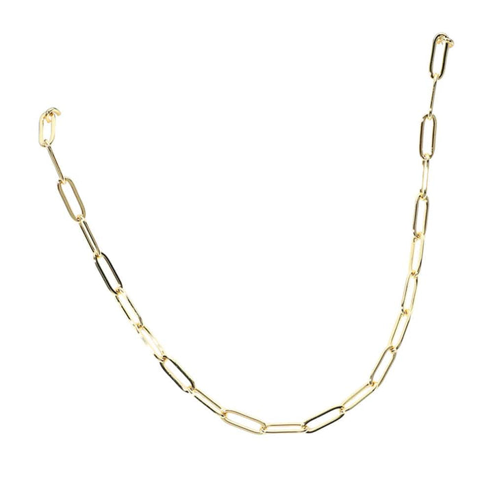 Oval Paper Clip Necklace for Charm Bar