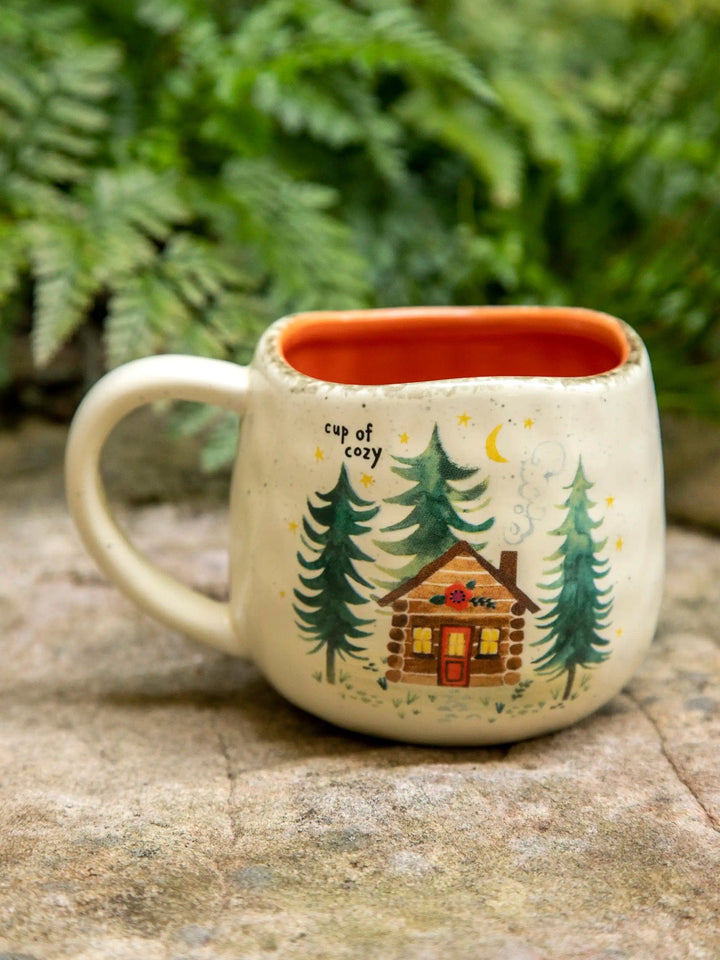 Natural Life Artisan Cup Of Cozy Mug Cup of Cozy Cabin Ceramic Artisan Mug, 16 oz Home