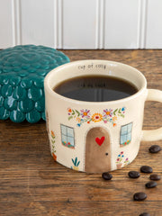 Natural Life Cozy Cottage Lidded Mug