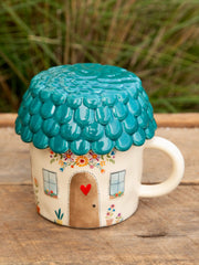 Natural Life Cozy Cottage Lidded Mug