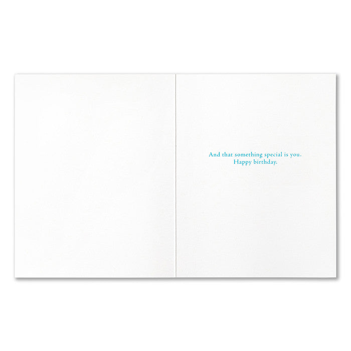 There's Something Special Birthday Card
