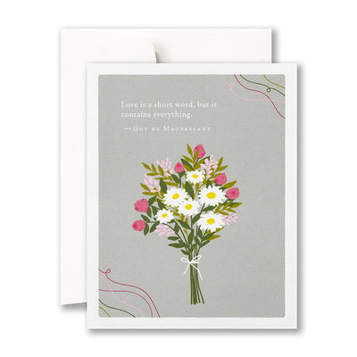Love Is A Short Word Valentine's Day Card