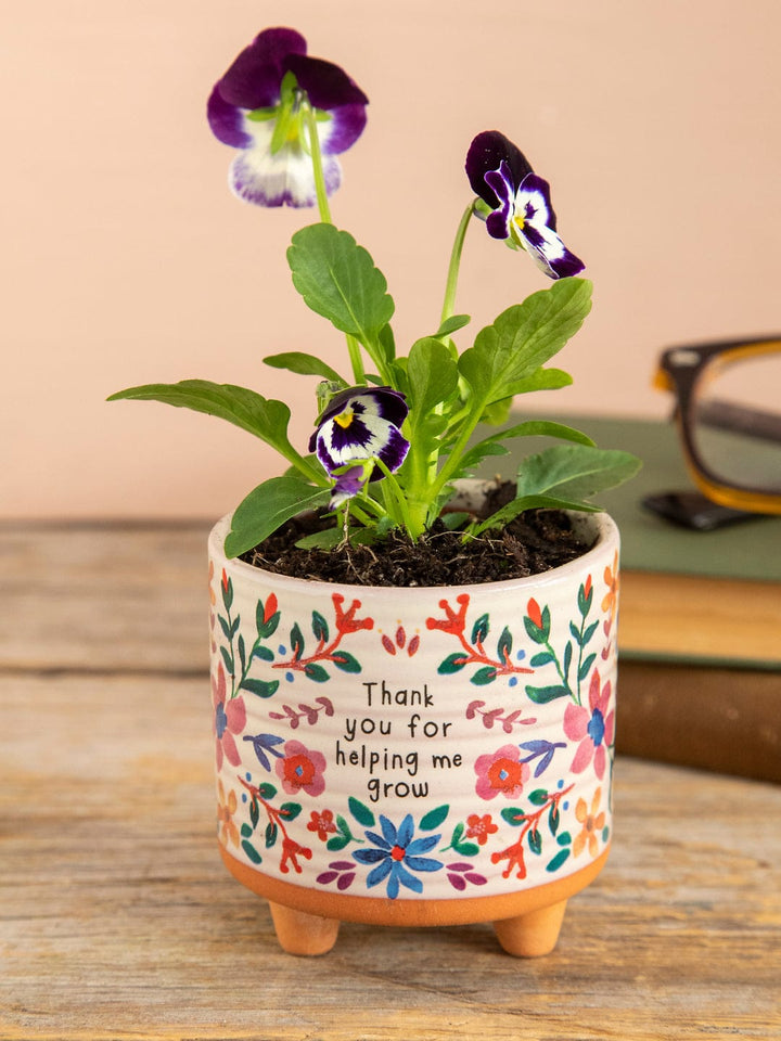 Thank You for Helping Me Grow Mini Artisan Planter