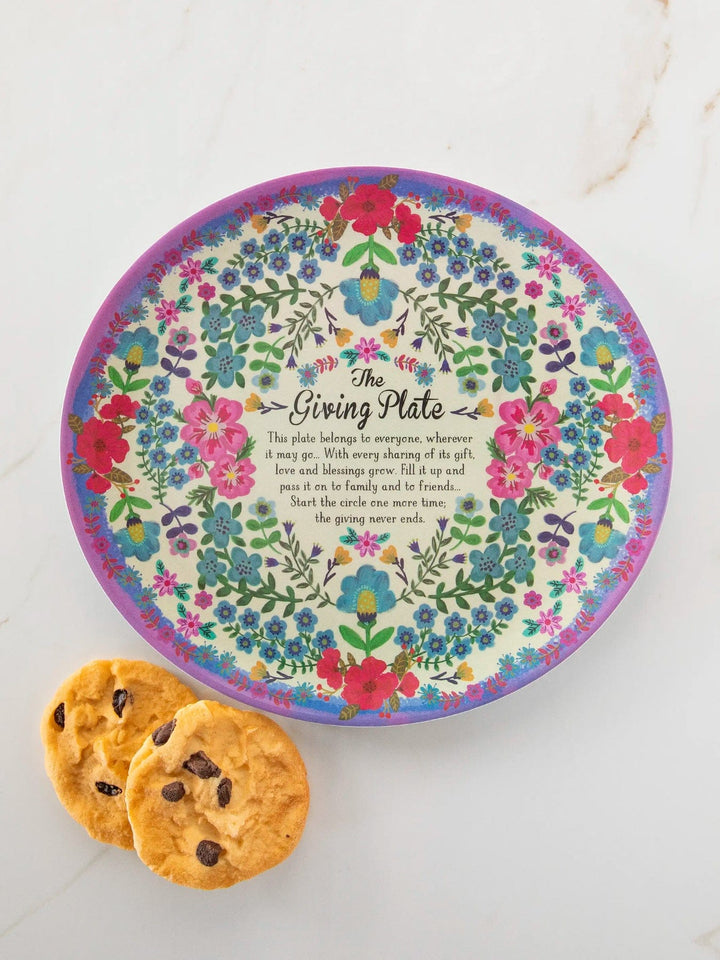 Melamine Giving Plate Floral Melamine Giving Plate for Sharing Treats Home