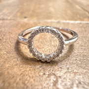 Pave Circle Ring