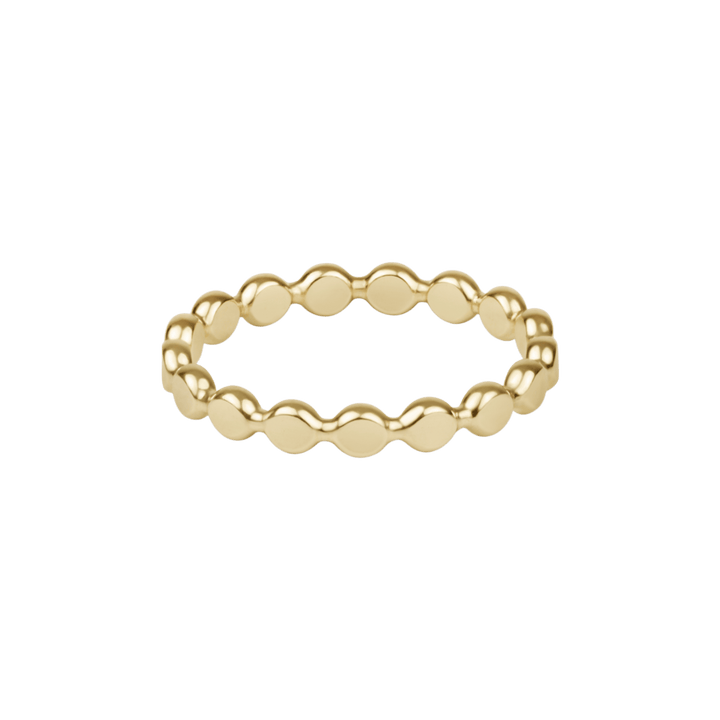 Enewton Classic Gold 2.5mm Beaded Disc Stacking Ring