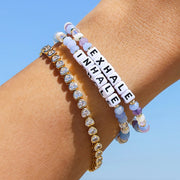 Little Words Project Inhale & Exhale Mental Health Awareness Bracelet Set