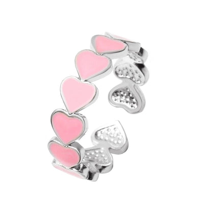 Sweetheart Adjustable Ring - Silver