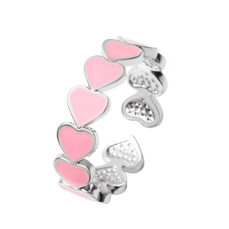 Sweetheart Adjustable Ring - Silver