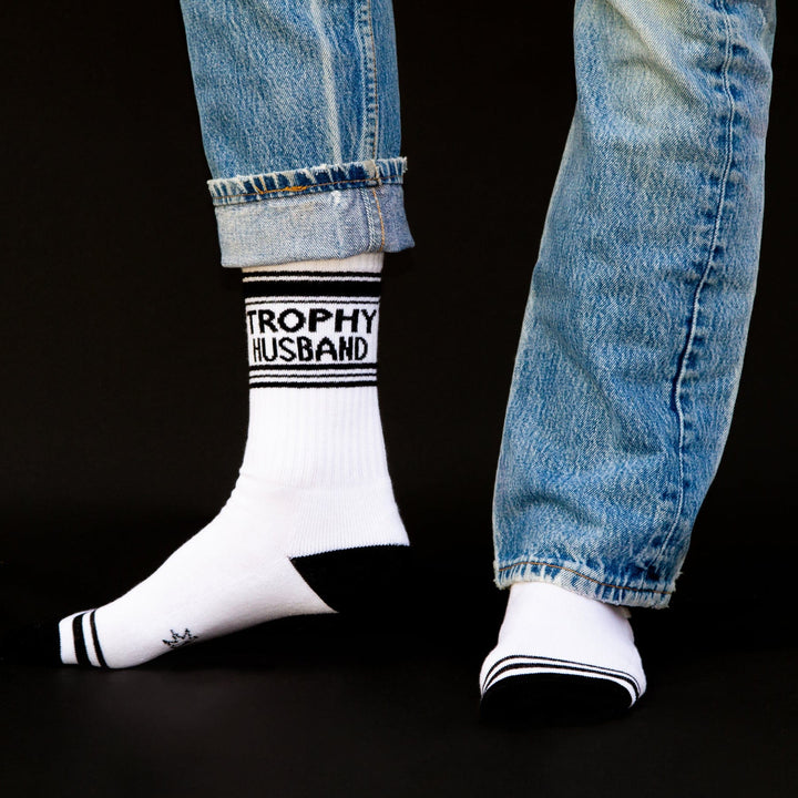Trophy Husband Premium Cotton Gym Socks