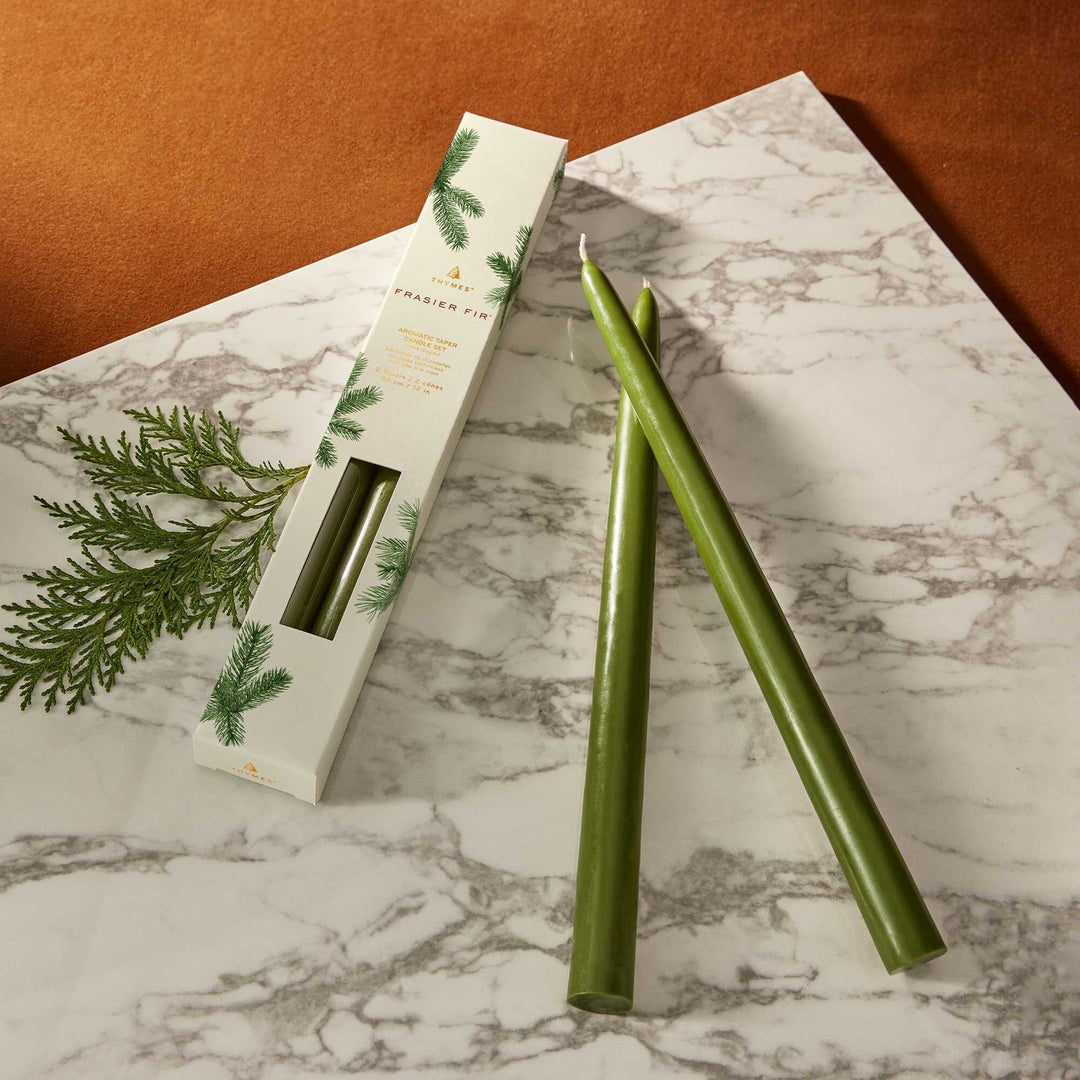 Frasier Fir Taper Candle Set Thymes Frasier Fir Taper Candle Set | 12-Inch Candle