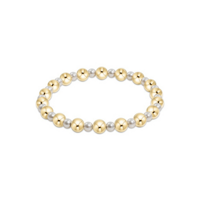 Enewton Pearl Grateful Pattern 4mm Bead Bracelet