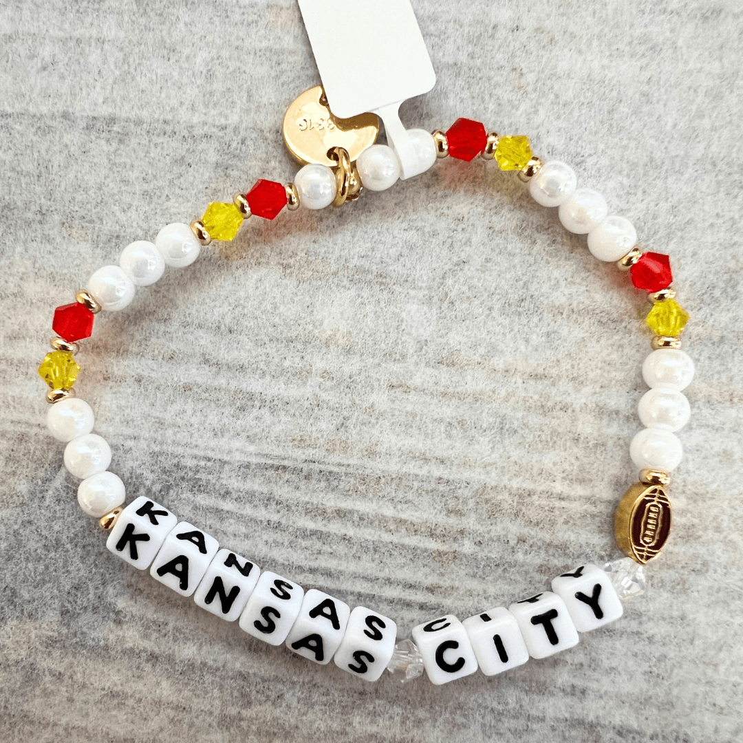 Little Words Project Kansas City Yellow &amp; Red Bracelet
