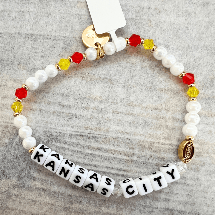 Little Words Project Kansas City Yellow &amp; Red Bracelet